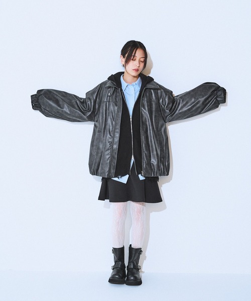 (本日限定価格)JEANASIS ヴィンテージレザーブルゾン ヴィンテージレザーブルゾン/282684（ブルゾン）｜JEANASIS