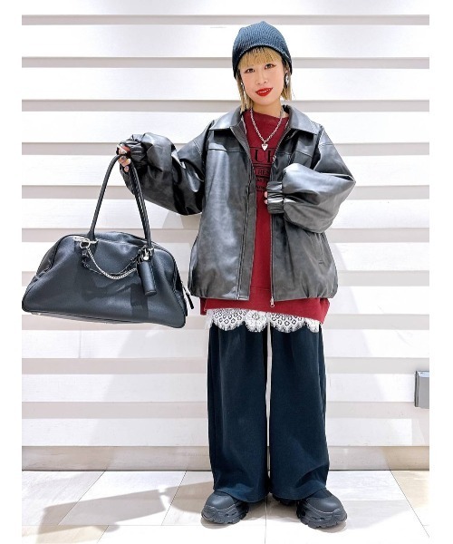 ヴィンテージレザーブルゾン/282684（ブルゾン）｜JEANASIS