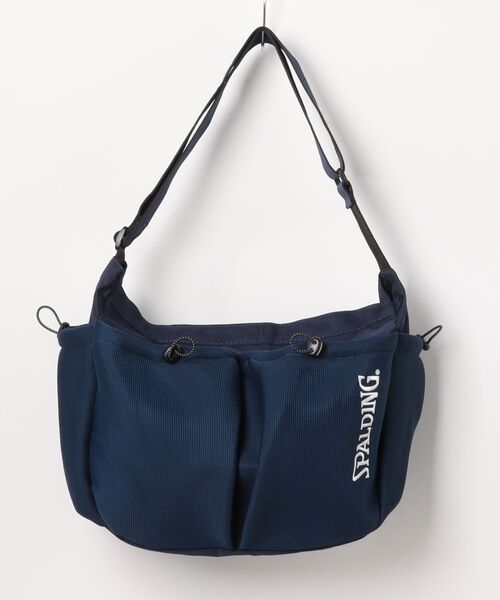 SPALDING(スポルディング)の「【SPALDING】AIRMESH NP SHOULDER BAG / スポルディング エアメッシュ ロゴ ショルダーバッグ(ショルダーバッグ・メンズ・ネイビー/ワイン/ブラック・FREE)」の1枚目の写真