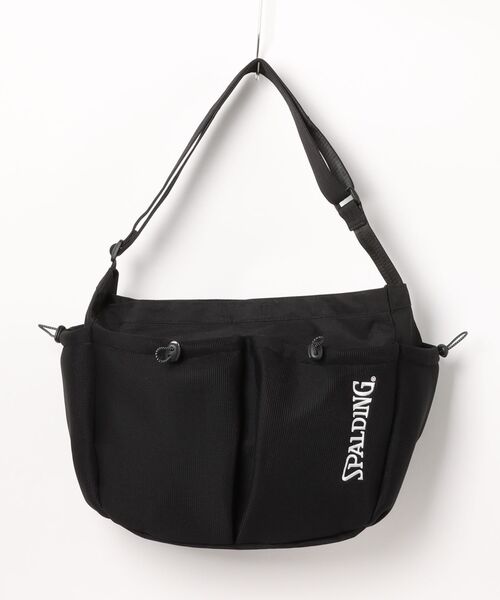 SPALDING(スポルディング)の「【SPALDING】AIRMESH NP SHOULDER BAG / スポルディング エアメッシュ ロゴ ショルダーバッグ(ショルダーバッグ・メンズ・ネイビー/ワイン/ブラック・FREE)」の2枚目の写真