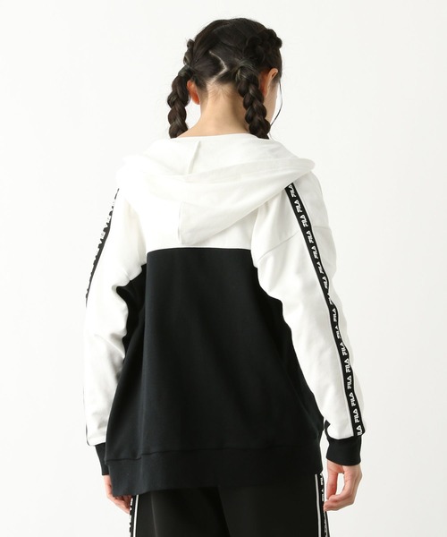 GLOBAL WORK（グローバルワーク）の「FILA/コラボZIPパーカー/252058（パーカー・キッズ・ホワイト×ブラック/ブラック・130cm/140cm/150cm/160cm/170cm）」の21枚目の写真