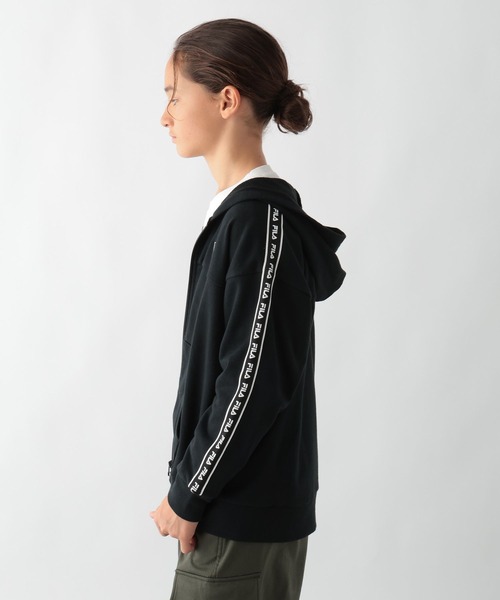 GLOBAL WORK（グローバルワーク）の「FILA/コラボZIPパーカー/252058（パーカー・キッズ・ホワイト×ブラック/ブラック・130cm/140cm/150cm/160cm/170cm）」の18枚目の写真