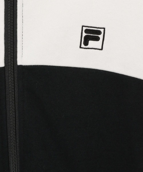 GLOBAL WORK（グローバルワーク）の「FILA/コラボZIPパーカー/252058（パーカー・キッズ・ホワイト×ブラック/ブラック・130cm/140cm/150cm/160cm/170cm）」の4枚目の写真