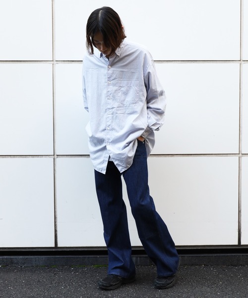 【セール】ステッチダブルニーデニムパンツ（デニムパンツ）｜ROOPTOKYO（ループトウキョウ）