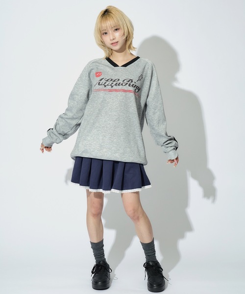 ALLuRing ChaRm(アリュリングチャーム)の「AR Logo Gaming Sweat / ARロゴゲーミング風スウェット(スウェット・レディース・ネイビー/グレー/ブラック・FREE)」の15枚目の写真