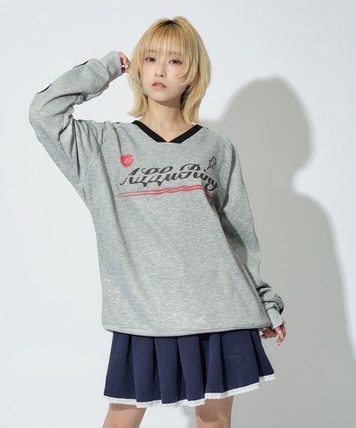 ALLuRing ChaRm(アリュリングチャーム)の「AR Logo Gaming Sweat / ARロゴゲーミング風スウェット(スウェット・レディース・ネイビー/グレー/ブラック・FREE)」の12枚目の写真