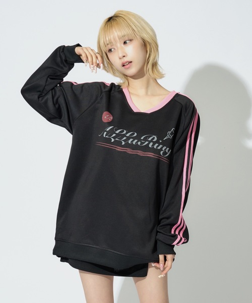 ALLuRing ChaRm(アリュリングチャーム)の「AR Logo Gaming Sweat / ARロゴゲーミング風スウェット(スウェット・レディース・ネイビー/グレー/ブラック・FREE)」の21枚目の写真