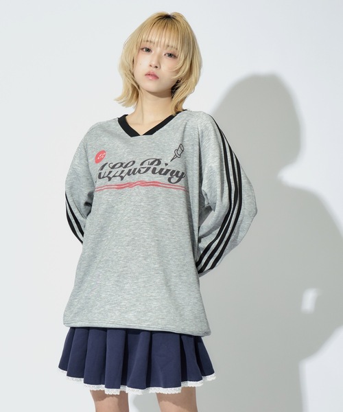 ALLuRing ChaRm(アリュリングチャーム)の「AR Logo Gaming Sweat / ARロゴゲーミング風スウェット(スウェット・レディース・ネイビー/グレー/ブラック・FREE)」の13枚目の写真