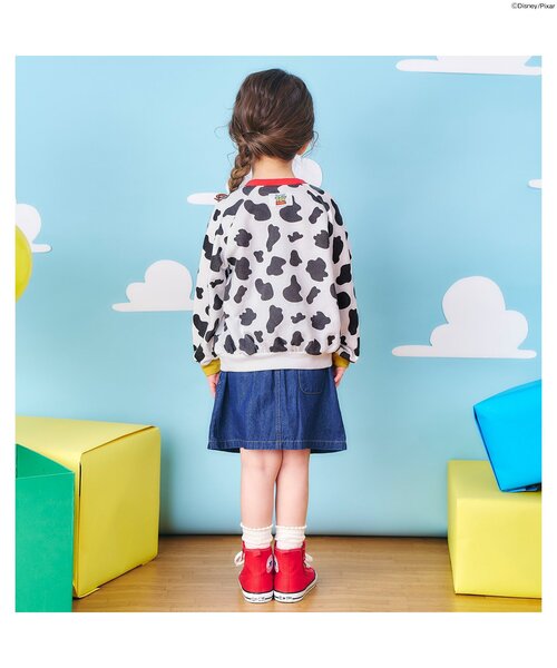 Disney（ディズニー）の「ディズニーキャラクター/アソートトレーナー/トイ・ストーリー（スウェット・キッズ・レインボー/アイボリー/グリーン/イエロー・100/90/80/130/120/110）」の8枚目の写真