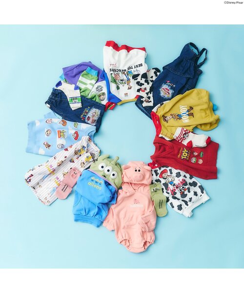 Disney（ディズニー）の「ディズニーキャラクター/アソートトレーナー/トイ・ストーリー（スウェット・キッズ・レインボー/アイボリー/グリーン/イエロー・100/90/80/130/120/110）」の16枚目の写真