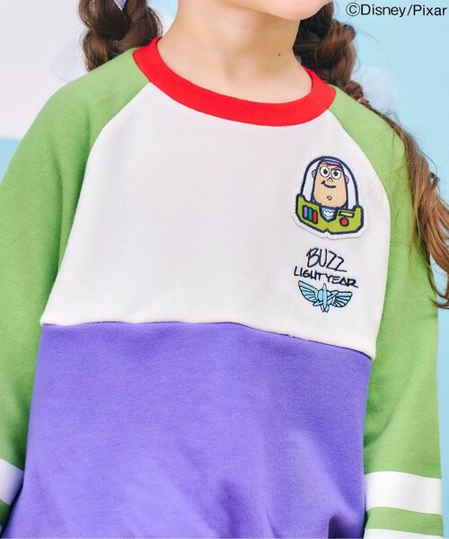 Disney（ディズニー）の「ディズニーキャラクター/アソートトレーナー/トイ・ストーリー（スウェット・キッズ・レインボー/アイボリー/グリーン/イエロー・100/90/80/130/120/110）」の19枚目の写真