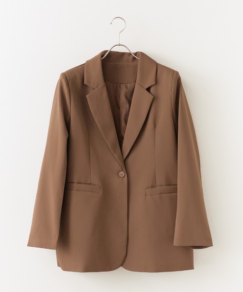 ROOPTOKYO（ループトウキョウ）の「シングルテーラードジャケット（テーラードジャケット・レディース・ブラウン/ベージュ/ブラック/ナチュラル・FREE）」の3枚目の写真