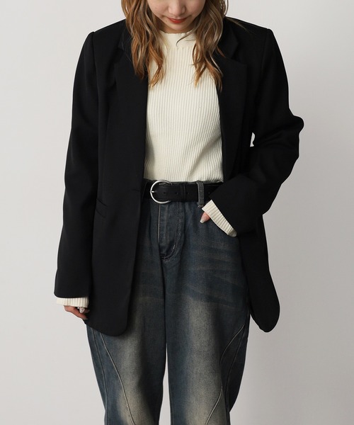 ROOPTOKYO（ループトウキョウ）の「シングルテーラードジャケット（テーラードジャケット・レディース・ブラウン/ベージュ/ブラック/ナチュラル・FREE）」の13枚目の写真