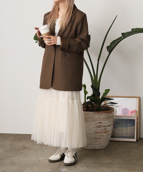 ROOPTOKYO（ループトウキョウ）の「シングルテーラードジャケット（テーラードジャケット・レディース・ブラウン/ベージュ/ブラック/ナチュラル・FREE）」の20枚目の写真