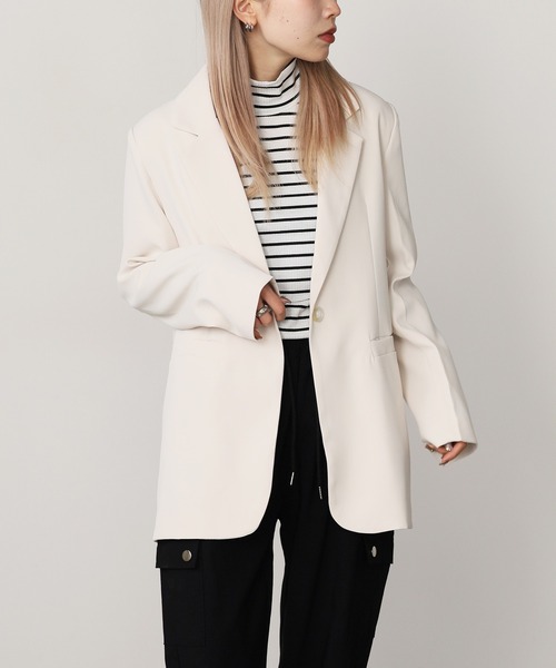 ROOPTOKYO（ループトウキョウ）の「シングルテーラードジャケット（テーラードジャケット・レディース・ブラウン/ベージュ/ブラック/ナチュラル・FREE）」の6枚目の写真