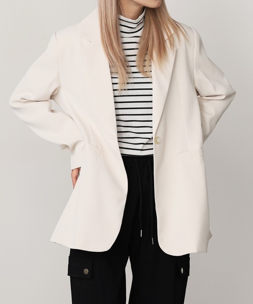 ROOPTOKYO（ループトウキョウ）の「シングルテーラードジャケット（テーラードジャケット・レディース・ブラウン/ベージュ/ブラック/ナチュラル・FREE）」の7枚目の写真