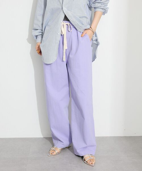 CRAFT STANDARD BOUTIQUE(クラフトスタンダードブティック)の「カラーズシェフパンツ(チノパンツ・レディース・ラベンダー/アイボリー/ベージュ/チャコールグレー/グリーン系その他3・M/L)」の5枚目の写真