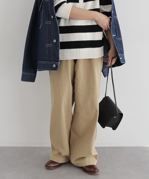 CRAFT STANDARD BOUTIQUE(クラフトスタンダードブティック)の「カラーズシェフパンツ(チノパンツ・レディース・ラベンダー/アイボリー/ベージュ/チャコールグレー/グリーン系その他3・M/L)」の3枚目の写真