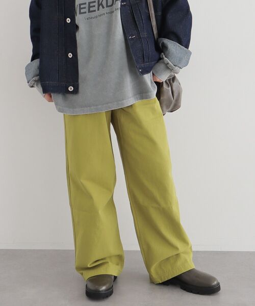 CRAFT STANDARD BOUTIQUE(クラフトスタンダードブティック)の「カラーズシェフパンツ(チノパンツ・レディース・ラベンダー/アイボリー/ベージュ/チャコールグレー/グリーン系その他3・M/L)」の4枚目の写真