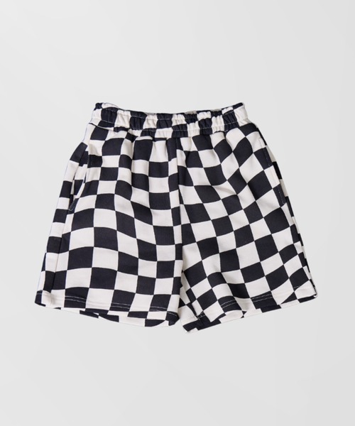 PAIRMANON STREET（ペアマノンストリート）の「【PAIRMANON STREET】裏毛 総柄 プリント ショートパンツ（その他パンツ・キッズ・ホワイト系その他2/ブラック系その他2/ブラック系その他3/ブラック系その他4/グリーン系その他/ブルー系その他/ベージュ系その他/グレー系その他/ブラック系その他/ピンク/グレー/ホワイト系その他/ブラック・90/100/110/120/130/140/150/160）」の5枚目の写真