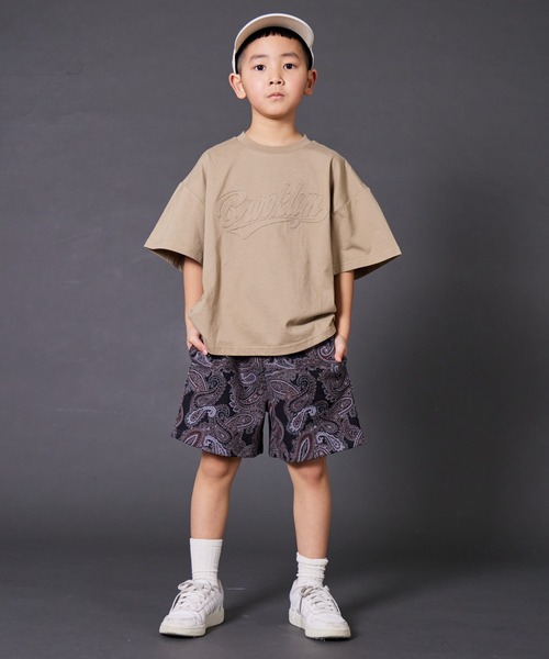 PAIRMANON STREET（ペアマノンストリート）の「【PAIRMANON STREET】裏毛 総柄 プリント ショートパンツ（その他パンツ・キッズ・ホワイト系その他2/ブラック系その他2/ブラック系その他3/ブラック系その他4/グリーン系その他/ブルー系その他/ベージュ系その他/グレー系その他/ブラック系その他/ピンク/グレー/ホワイト系その他/ブラック・90/100/110/120/130/140/150/160）」の22枚目の写真