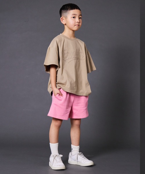 PAIRMANON STREET（ペアマノンストリート）の「【PAIRMANON STREET】裏毛 総柄 プリント ショートパンツ（その他パンツ・キッズ・ホワイト系その他2/ブラック系その他2/ブラック系その他3/ブラック系その他4/グリーン系その他/ブルー系その他/ベージュ系その他/グレー系その他/ブラック系その他/ピンク/グレー/ホワイト系その他/ブラック・90/100/110/120/130/140/150/160）」の18枚目の写真