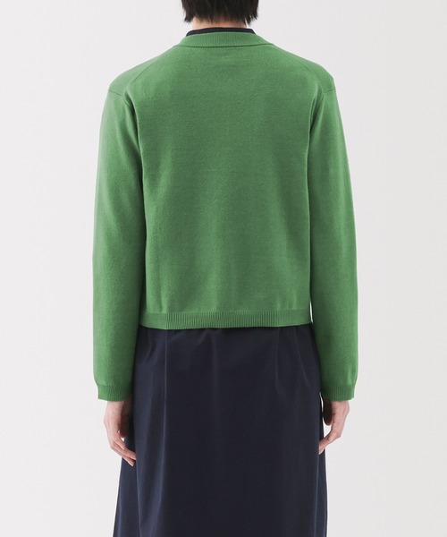 無印良品(ムジルシリョウヒン)の「婦人 洗えるニットクルーネックカーディガン(カーディガン/ボレロ・レディース・グレー/ブラック/オフホワイト/ライトピンク/グリーン・XL/L/M/S)」の18枚目の写真