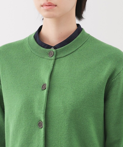 無印良品(ムジルシリョウヒン)の「婦人 洗えるニットクルーネックカーディガン(カーディガン/ボレロ・レディース・グレー/ブラック/オフホワイト/ライトピンク/グリーン・XL/L/M/S)」の19枚目の写真