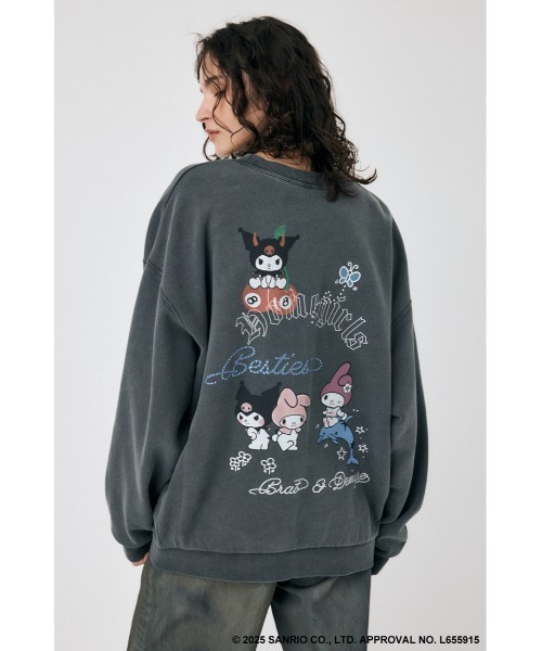 MOUSSY(マウジー)の「MM KU SWEAT プルオーバー(スウェット・レディース・ホワイト/ライトブルー/ライトブラック・FREE)」の5枚目の写真