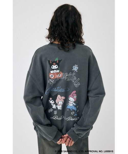 MOUSSY(マウジー)の「MM KU SWEAT プルオーバー(スウェット・レディース・ホワイト/ライトブルー/ライトブラック・FREE)」の10枚目の写真