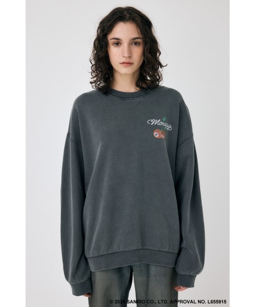 MOUSSY(マウジー)の「MM KU SWEAT プルオーバー(スウェット・レディース・ホワイト/ライトブルー/ライトブラック・FREE)」の11枚目の写真