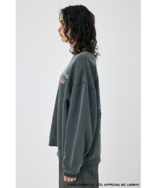 MOUSSY(マウジー)の「MM KU SWEAT プルオーバー(スウェット・レディース・ホワイト/ライトブルー/ライトブラック・FREE)」の12枚目の写真