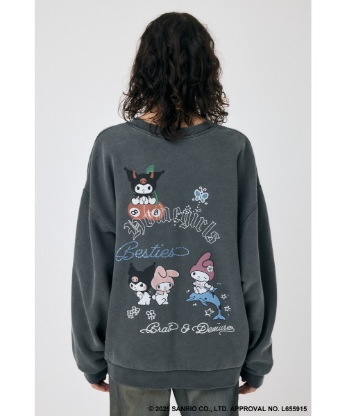 MOUSSY(マウジー)の「MM KU SWEAT プルオーバー(スウェット・レディース・ホワイト/ライトブルー/ライトブラック・FREE)」の13枚目の写真