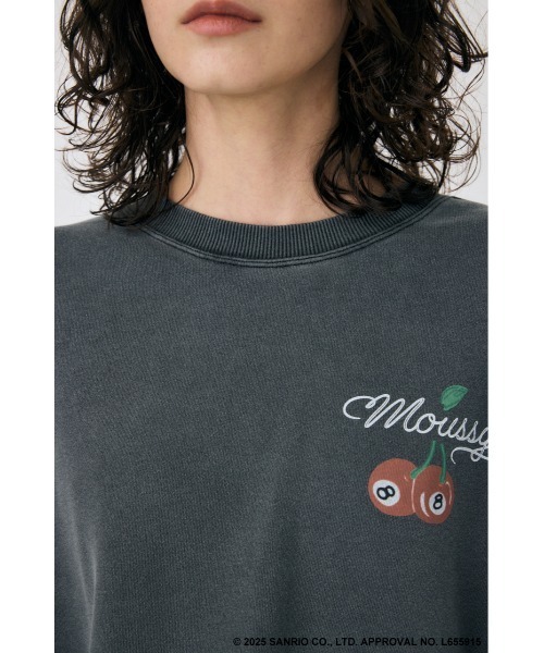 MOUSSY(マウジー)の「MM KU SWEAT プルオーバー(スウェット・レディース・ホワイト/ライトブルー/ライトブラック・FREE)」の14枚目の写真