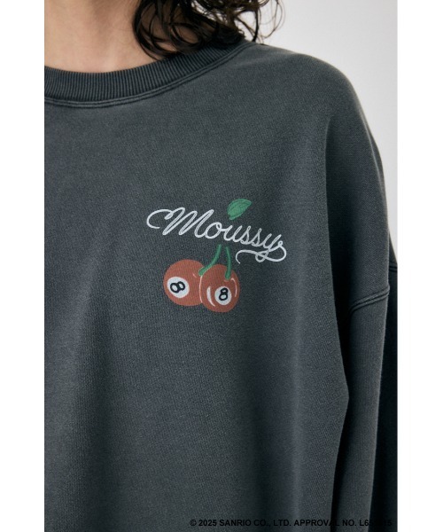 MOUSSY(マウジー)の「MM KU SWEAT プルオーバー(スウェット・レディース・ホワイト/ライトブルー/ライトブラック・FREE)」の15枚目の写真