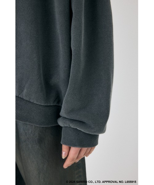 MOUSSY(マウジー)の「MM KU SWEAT プルオーバー(スウェット・レディース・ホワイト/ライトブルー/ライトブラック・FREE)」の17枚目の写真