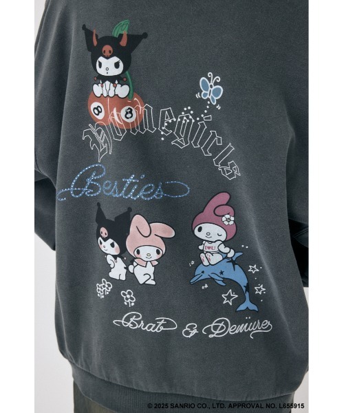 MOUSSY(マウジー)の「MM KU SWEAT プルオーバー(スウェット・レディース・ホワイト/ライトブルー/ライトブラック・FREE)」の18枚目の写真