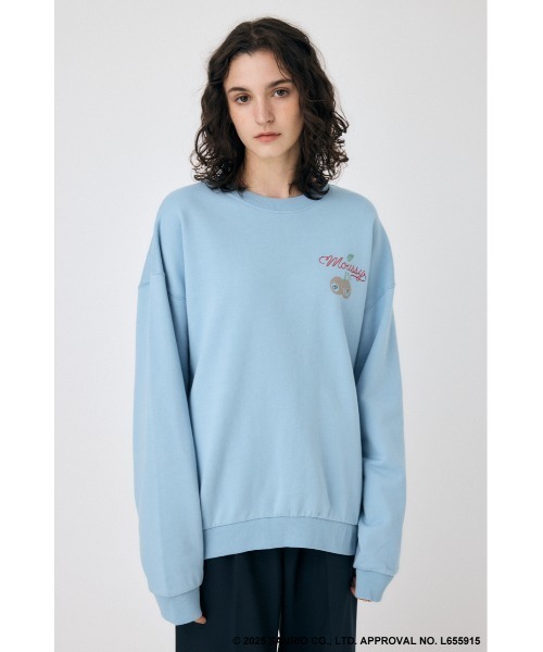 MOUSSY(マウジー)の「MM KU SWEAT プルオーバー(スウェット・レディース・ホワイト/ライトブルー/ライトブラック・FREE)」の21枚目の写真