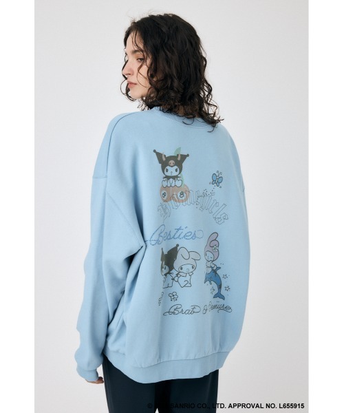 MOUSSY(マウジー)の「MM KU SWEAT プルオーバー(スウェット・レディース・ホワイト/ライトブルー/ライトブラック・FREE)」の22枚目の写真
