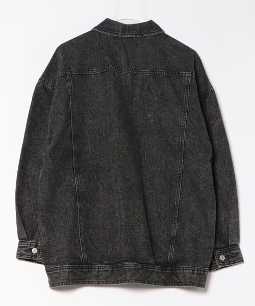 CECIL McBEE（セシルマクビー）の「オーバーサイズデニムジャケット（デニムジャケット・レディース・ブルー/ブラック/ネイビー・MEDIUM/LARGE）」の4枚目の写真