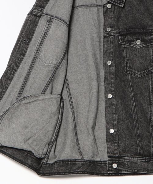 CECIL McBEE（セシルマクビー）の「オーバーサイズデニムジャケット（デニムジャケット・レディース・ブルー/ブラック/ネイビー・MEDIUM/LARGE）」の5枚目の写真