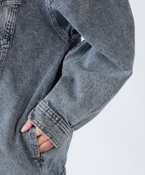 CECIL McBEE（セシルマクビー）の「オーバーサイズデニムジャケット（デニムジャケット・レディース・ブルー/ブラック/ネイビー・MEDIUM/LARGE）」の14枚目の写真