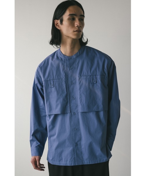 STYLEMIXER(スタイルミキサー)の「ビッグポケットフラップシャツ(シャツ/ブラウス・メンズ・ホワイト/ブルー/ブラック・MEDIUM/LARGE)」の1枚目の写真