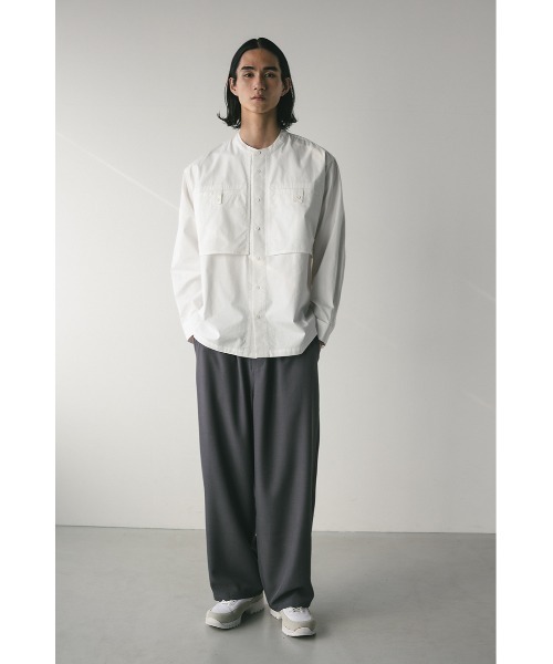 STYLEMIXER(スタイルミキサー)の「ビッグポケットフラップシャツ(シャツ/ブラウス・メンズ・ホワイト/ブルー/ブラック・MEDIUM/LARGE)」の4枚目の写真