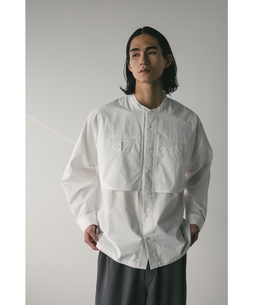 STYLEMIXER(スタイルミキサー)の「ビッグポケットフラップシャツ(シャツ/ブラウス・メンズ・ホワイト/ブルー/ブラック・MEDIUM/LARGE)」の6枚目の写真