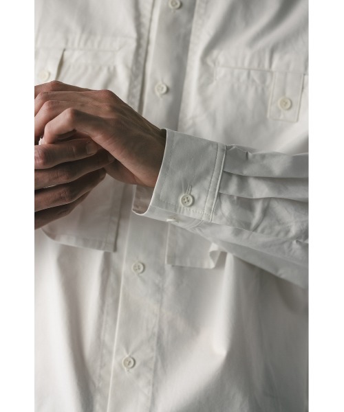 STYLEMIXER(スタイルミキサー)の「ビッグポケットフラップシャツ(シャツ/ブラウス・メンズ・ホワイト/ブルー/ブラック・MEDIUM/LARGE)」の9枚目の写真