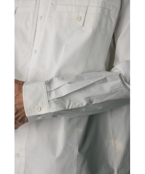 STYLEMIXER(スタイルミキサー)の「ビッグポケットフラップシャツ(シャツ/ブラウス・メンズ・ホワイト/ブルー/ブラック・MEDIUM/LARGE)」の11枚目の写真