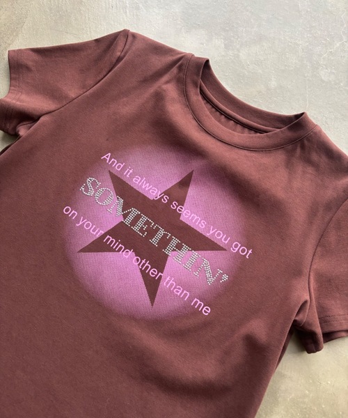 tシャツ キラキラカットソー レディース 楽天市場】キラキラ（カラーホワイト）（Tシャツ・カットソー