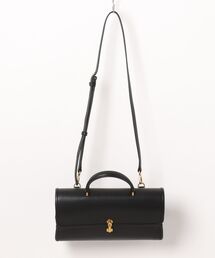 ROPE' | フラップワイドレザーハンドバッグ(ショルダーバッグ)