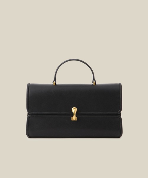 セール】フラップワイドレザーハンドバッグ（ショルダーバッグ）｜ROPE